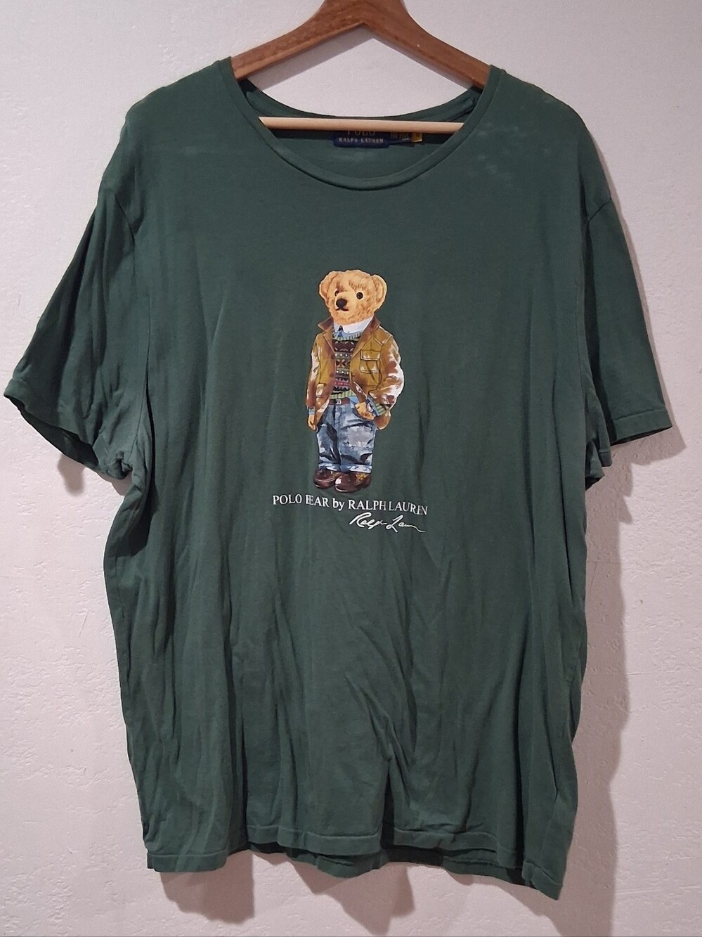 Ralph Lauren Green Polo Bear Graphic Tee